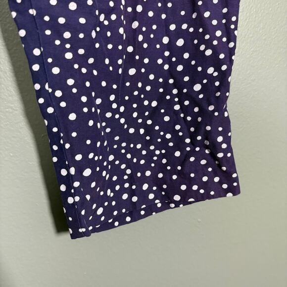 Fritzi California Vintage 1980's Blue Polka Dot Tapered Pants - Medium - Pull On - Picture 3 of 7